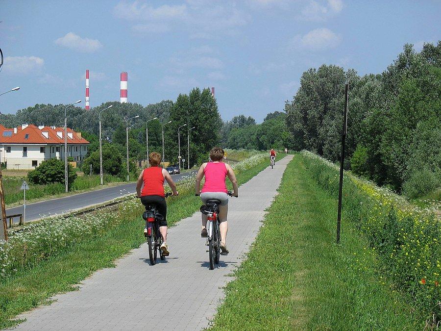 Ścieżka rowerowa na Wale Zawadowskim