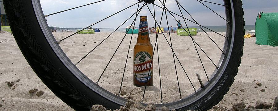 Nadmorski lansik na pizzę i piwko - poszły jak woda :)