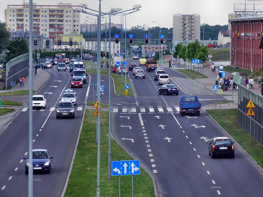 Widok z kładki nad ulicą Przyjaciół Żołnierza - 28 czerwca 13 r