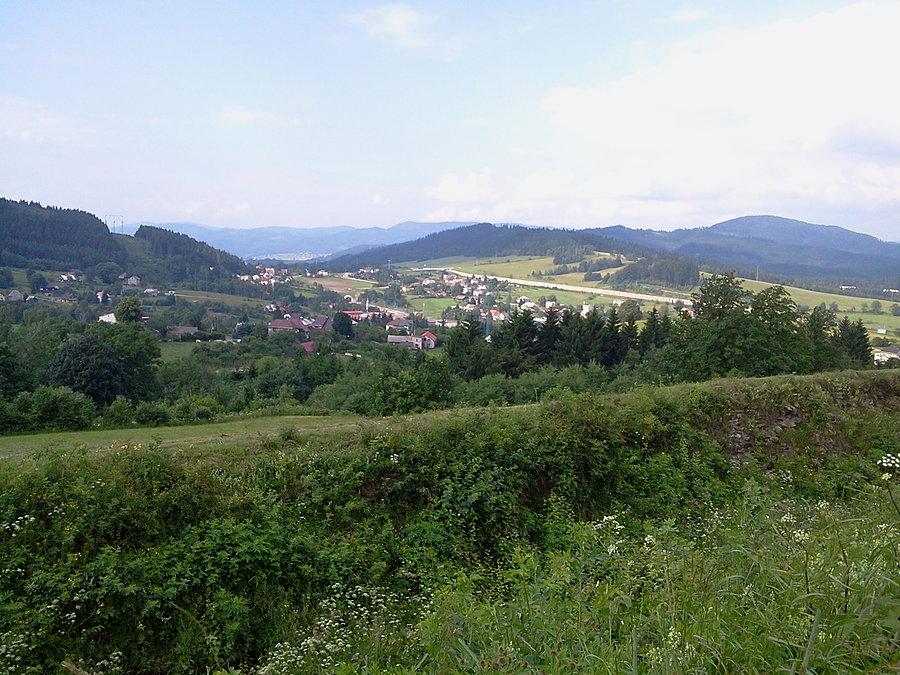 Widok na Przełęcz Jabłonkowską