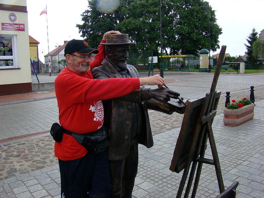 Piotr udziela lekcji malarstwa
