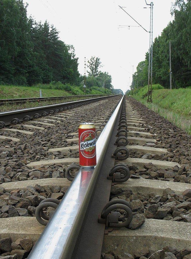 Czekamy na pociag, ja i król Zygmunt III Waza