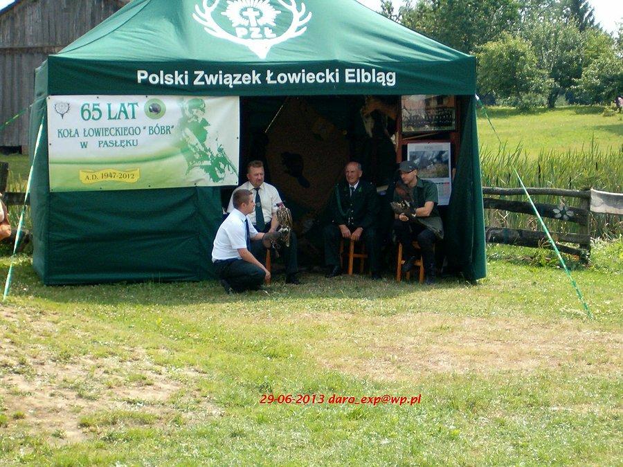 29-06-2013. Na imprezie we wsi Aniołowo swoje stanowisko miał też Polski Związek Łowiecki z Elbląga
