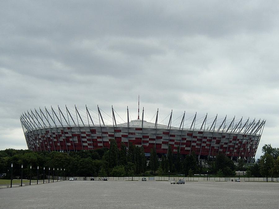 Stadion Narodowy w Warszawie - widok z daleka