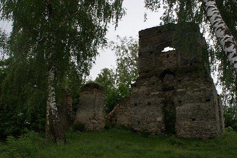 Ruiny zboru ariańskiego z 2 poł. XVII w. w Łapczynej Woli
