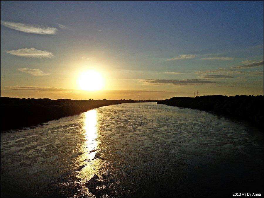 Most Północny. Pod nim pożegnałam się z Panami, chciałam już najkrótszą drogą do domu :) a widoczek był zacny