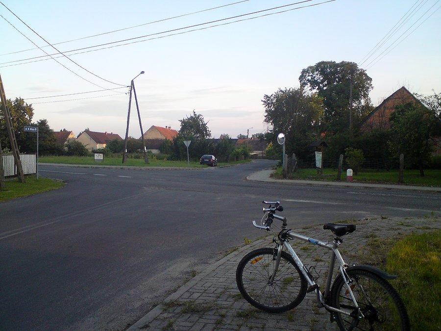 Główne skrzyżowanie w Stobrawie
