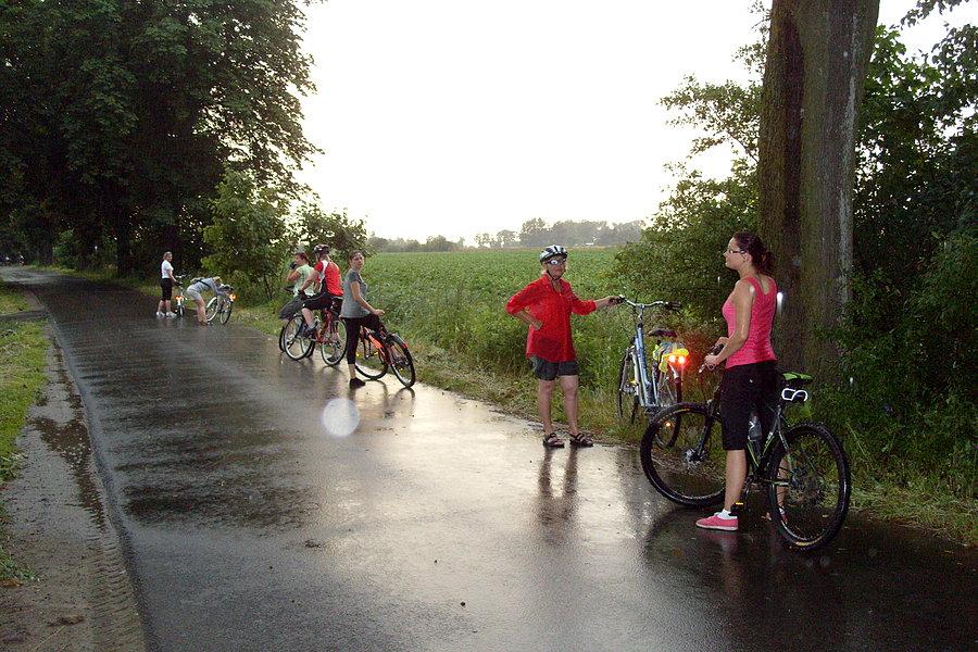 Rowerowa środa - gdzieś na trasie - nadal pada