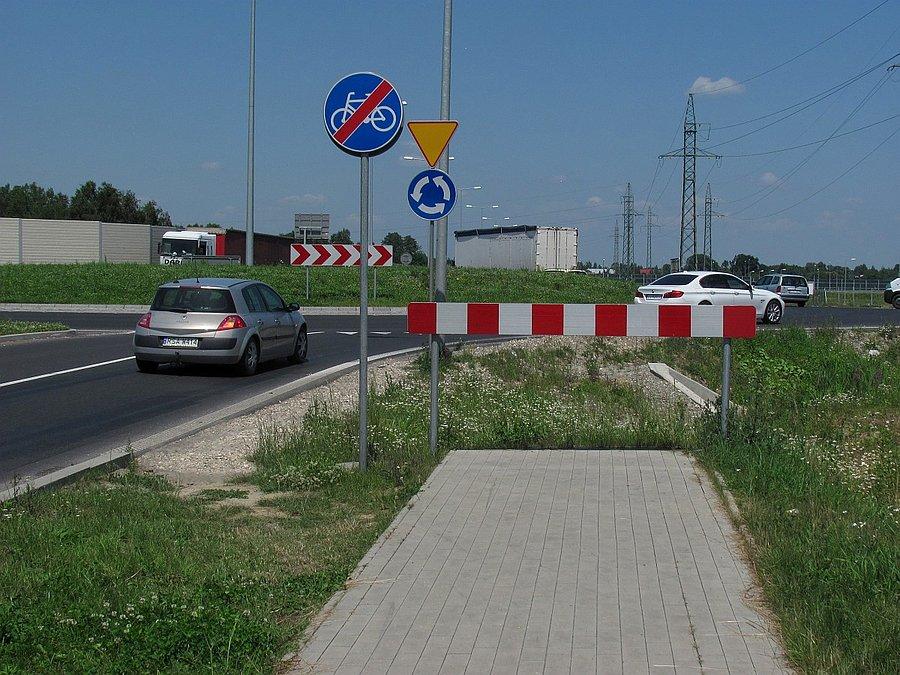 Idea ścieżki rowerowej w Tarnowie - jeb z znak