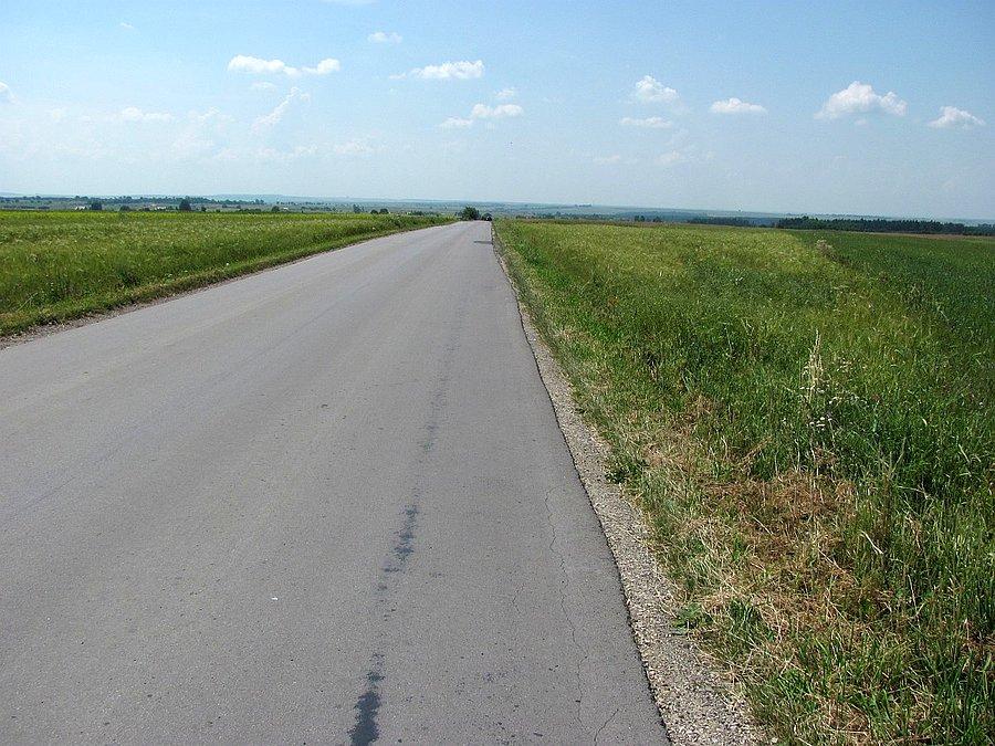 Dalej płasko, za Jędrzejowem
