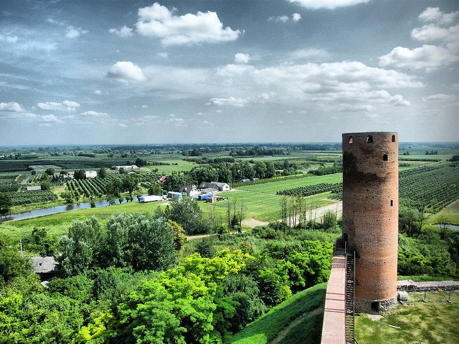 Zamek w Czersku- z wieży