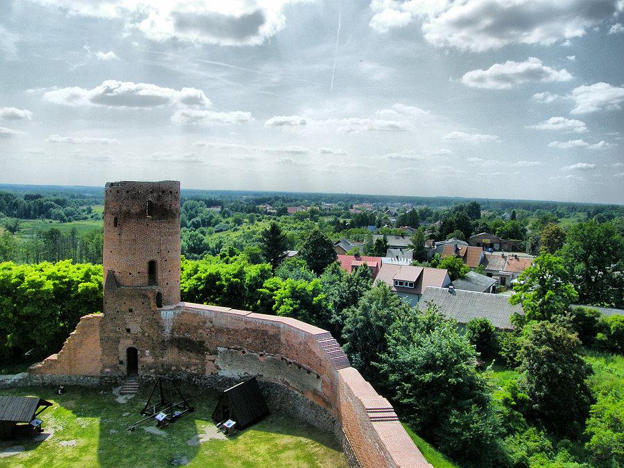 Zamek w Czersku- z wieży