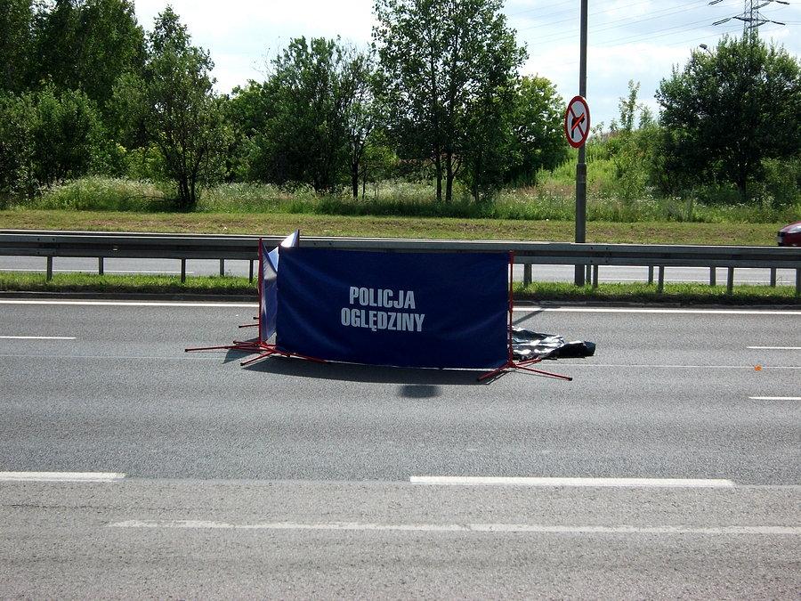 Wypadek motocyklisty