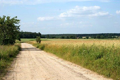 Czarnym i czerwonym szlakiem rowerowym - zagrzebana zostaję w piachu