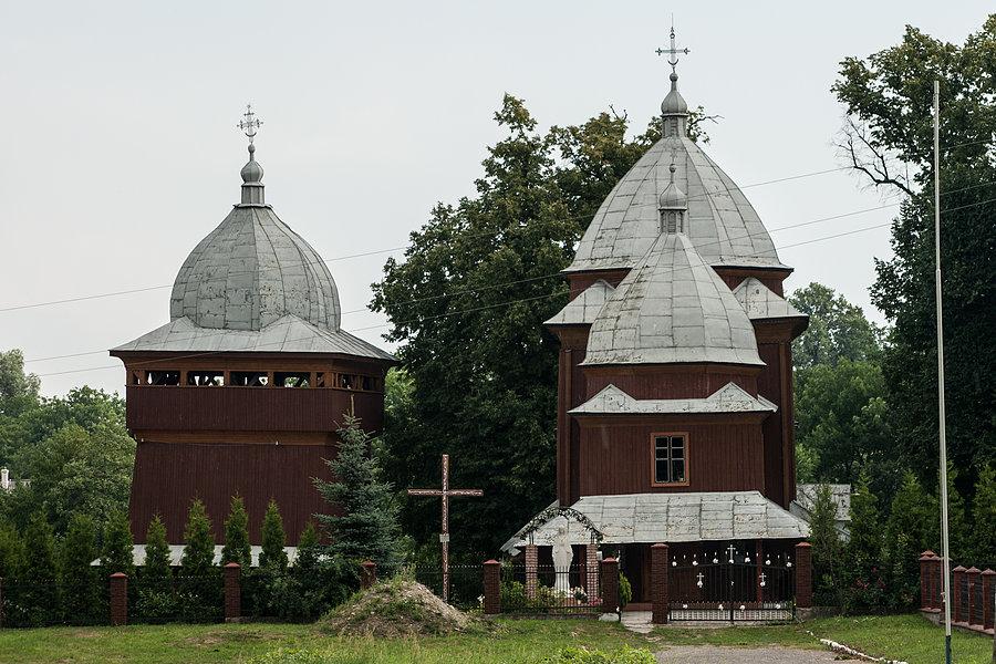 Cerkiew spotkania po drodze pod którą przez chwilę chowaliśmy się przed deszczem