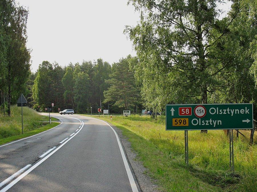 Skrzyżowanie Olsztyn - Olsztynek