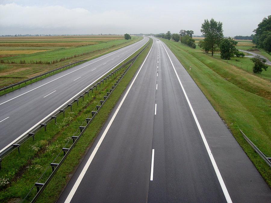 Przejazd na autostradą A2