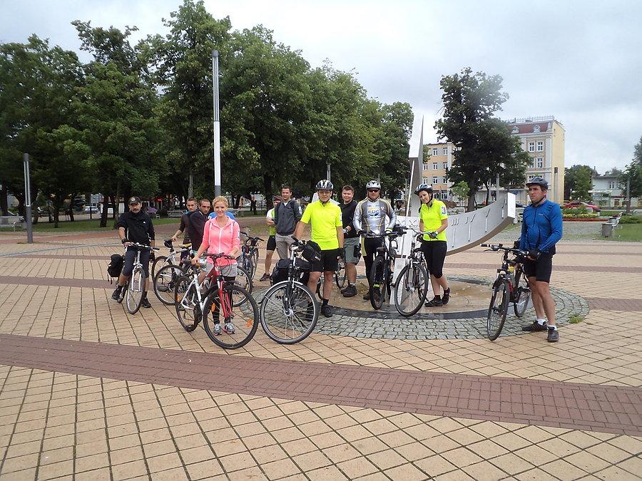 Na zbiórce I Gminnego Rajdu Rowerowego