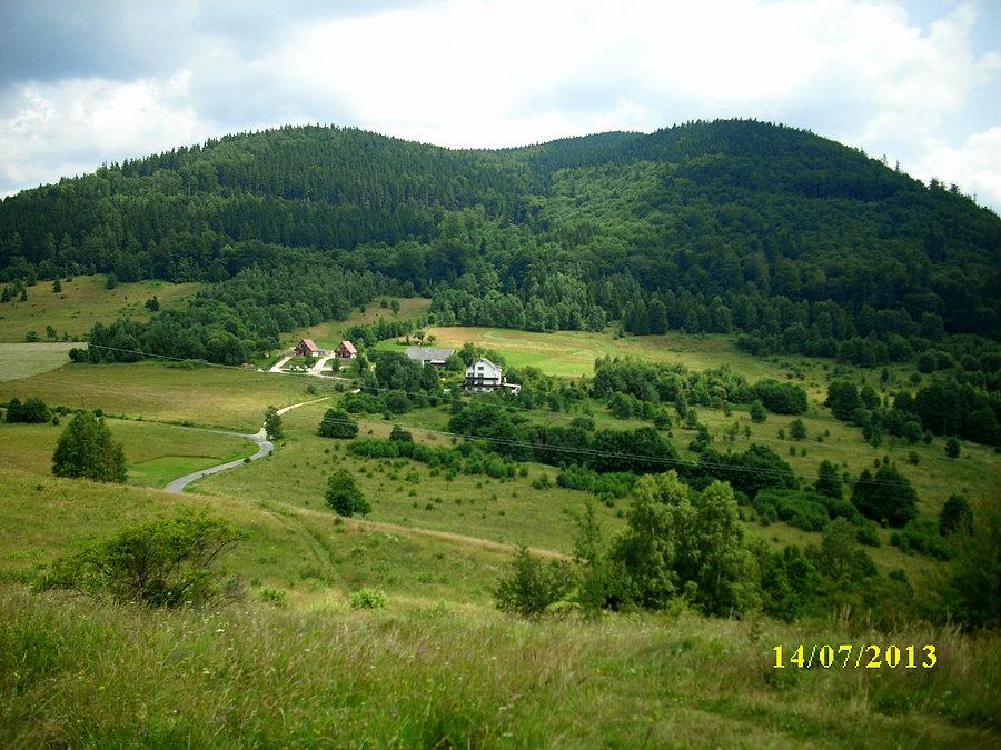 Widok spod skał na wschód