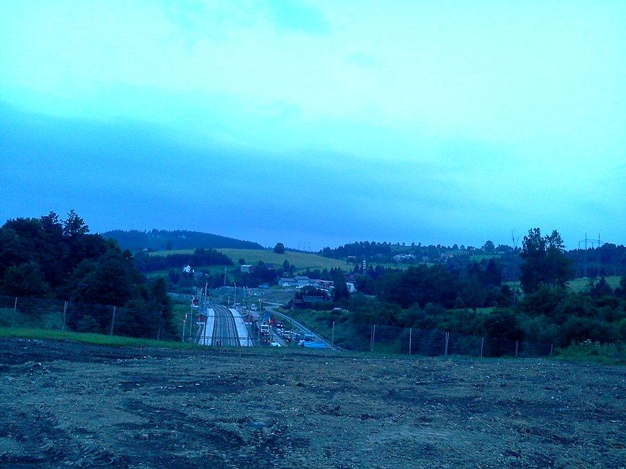 Widok znad tunelu