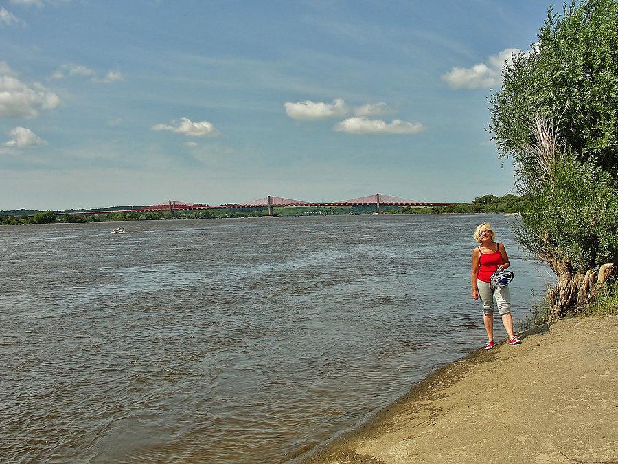 W drodze do Kwidzyna. Nad Wisłą w Korzeniewie