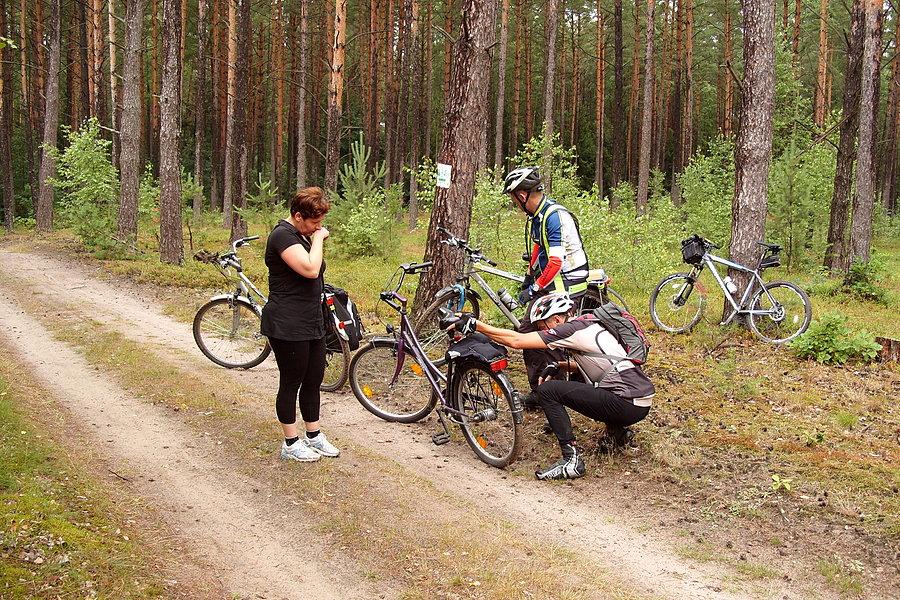 Mała awaria roweru Dorotki