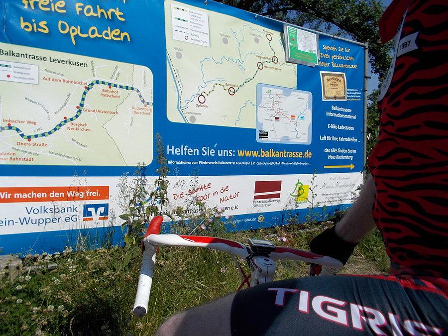 Balkanradweg Tour - chwilowy koniec trasy przed Leverkusen/Opladen