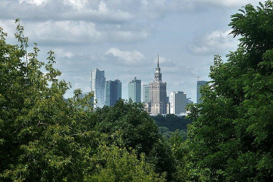 Widoczek na centrum z Kopca Powstania Warszawskiego