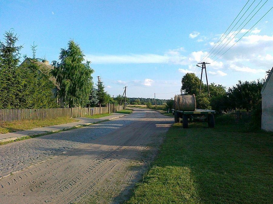 Boruszyn - droga na Podlesie