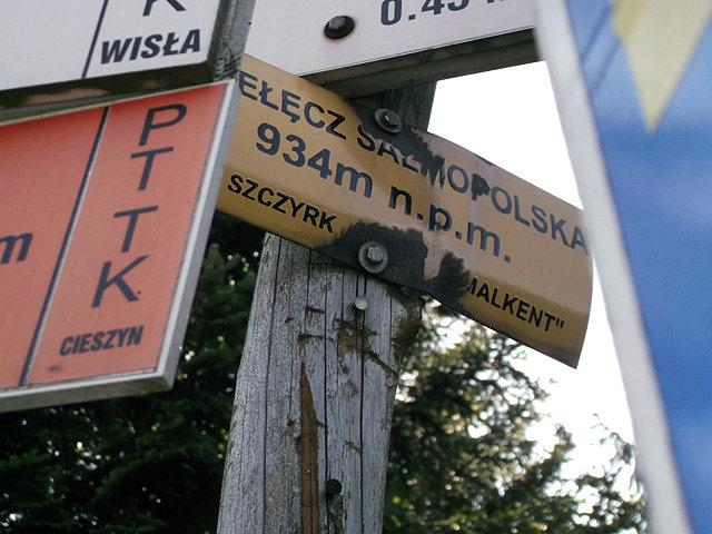 Najwyższy punkt dzisiejszej wycieczki - Salmopol