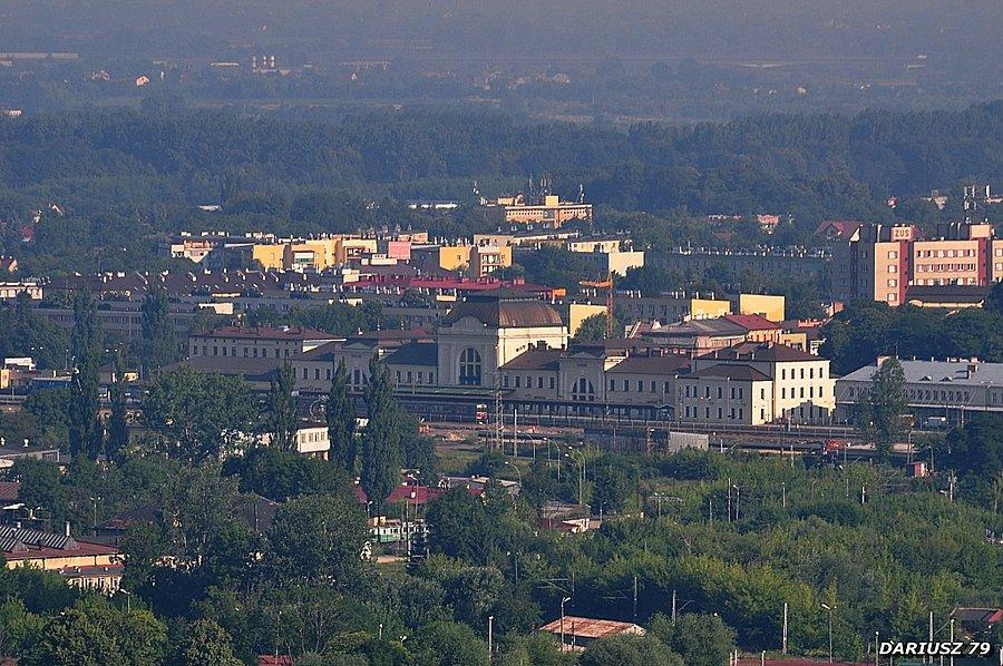 Tarnów widok ze Góry Św. Marcina (Dworzec Kolejowy)