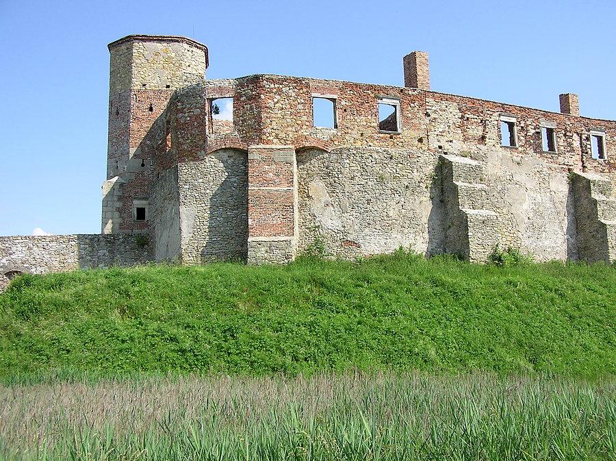 Widok na Zamek Biskupi w Siewierzu