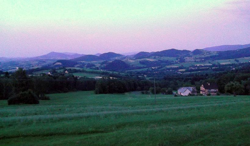 Standarowe zdjęcie z przeł. Wielkie Drogi (Beskid Wyspowy)