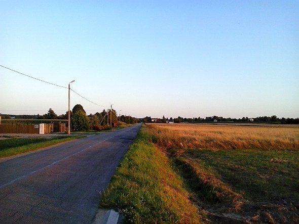 Trasa między Nowinami a Osmolicami