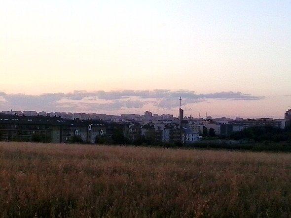 Widok na miasto Lublin z ulicy Osmolickiej