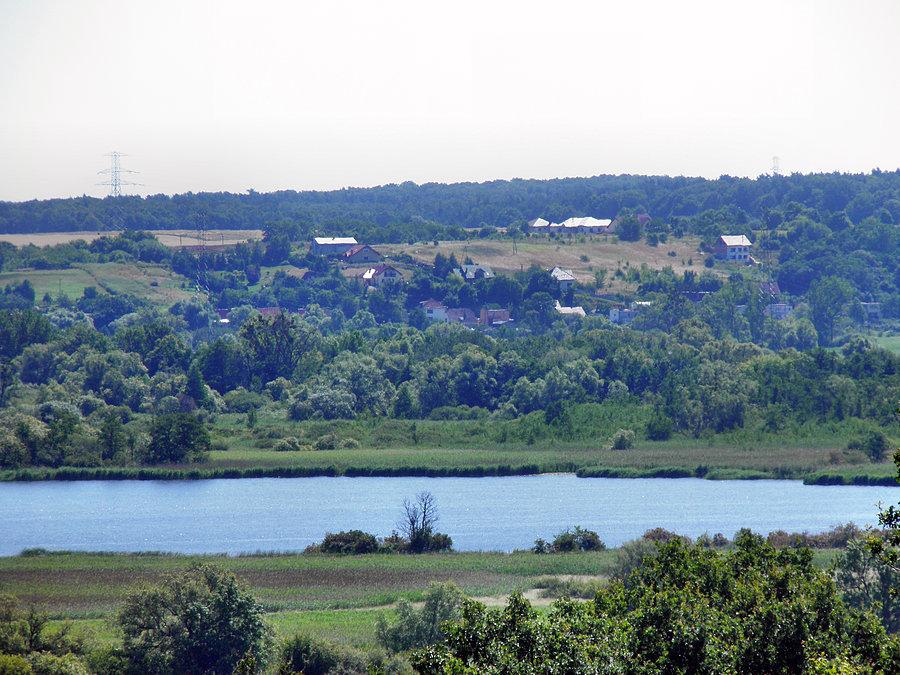 Tereny po prawej stronie Odry - widok z Siadła Górnego