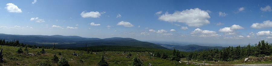 Panorama z Sinych Skałek