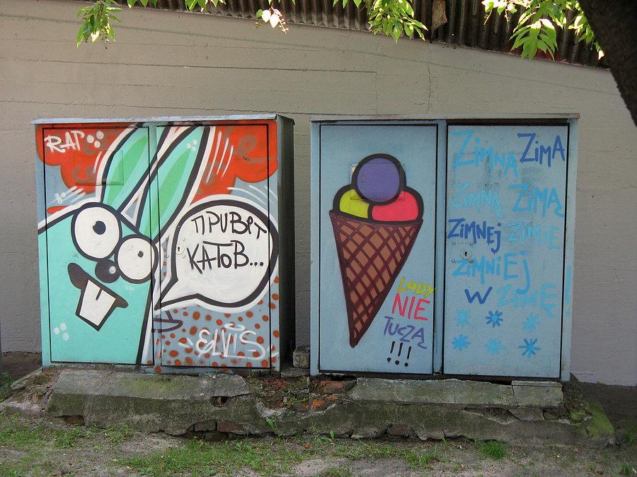 Graffiti z lodem