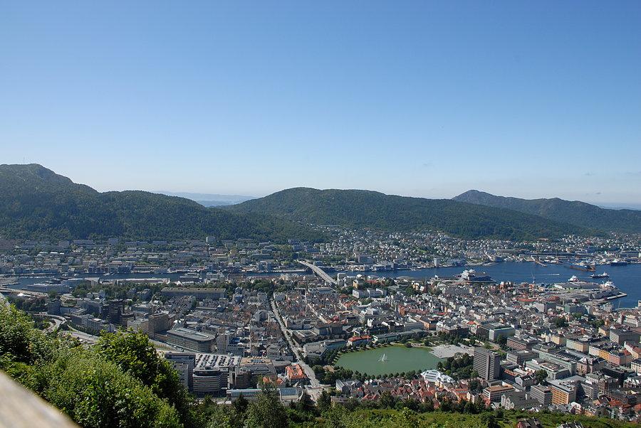 Floyen- widok na Bergen