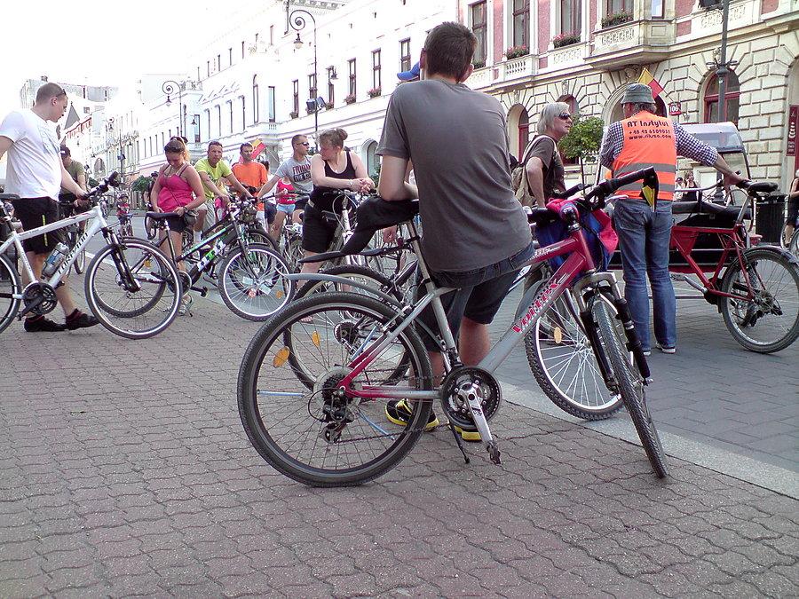 Łódź lipcowa masa krytyczna 2013
