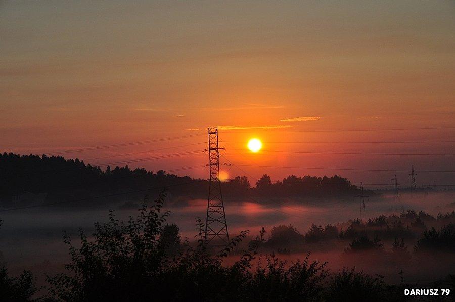 Wschód słońca nad Łeką