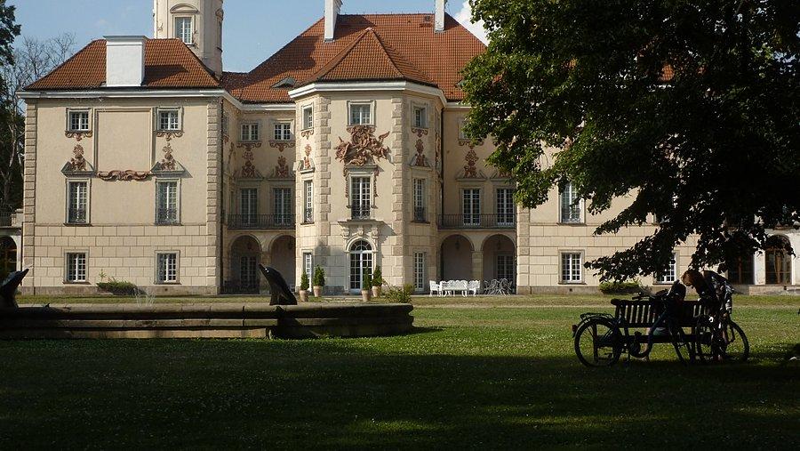 Pałac w Otwocku Wielkim, widok od ogrodu