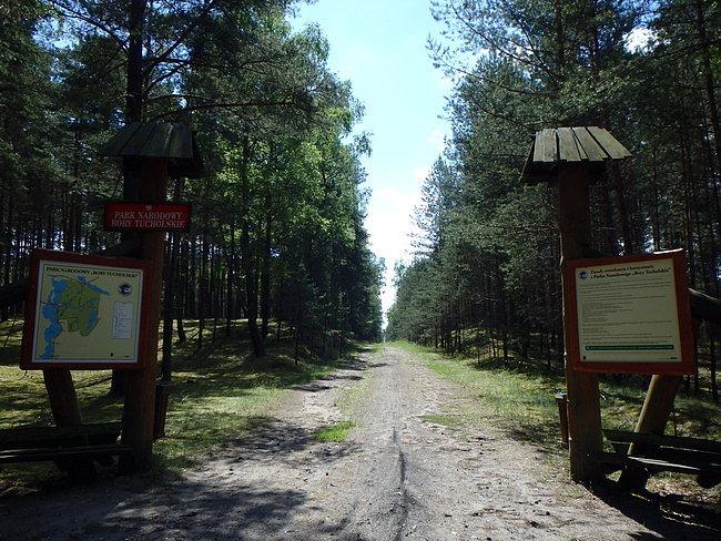 Brama wjazdowa do Parku Narodowego Bory Tucholskie