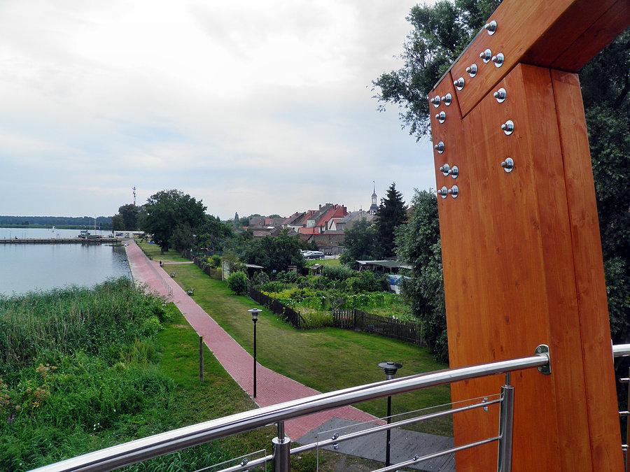 Fragment Nowego Warpna, zdjęcie wykonałem z wieżyczki widokowej nad zalewem