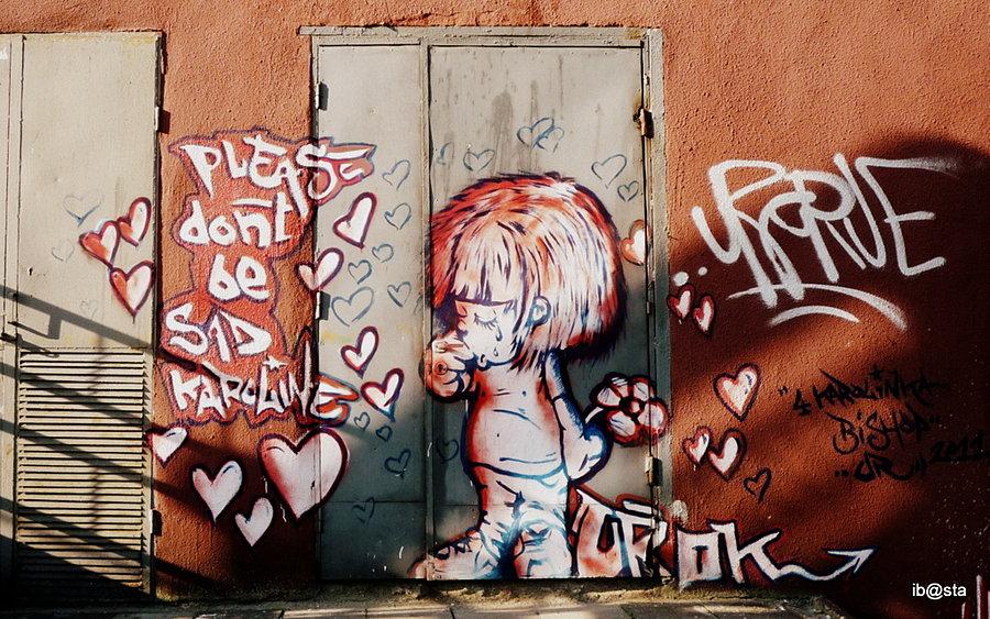 Graffiti z dedykcją - Zagórze