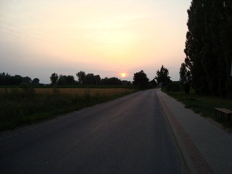 Zachód słońca nad Pleszewem