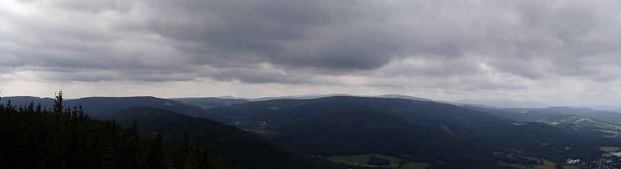 Panorama na szczycie Biskupiej Kopy