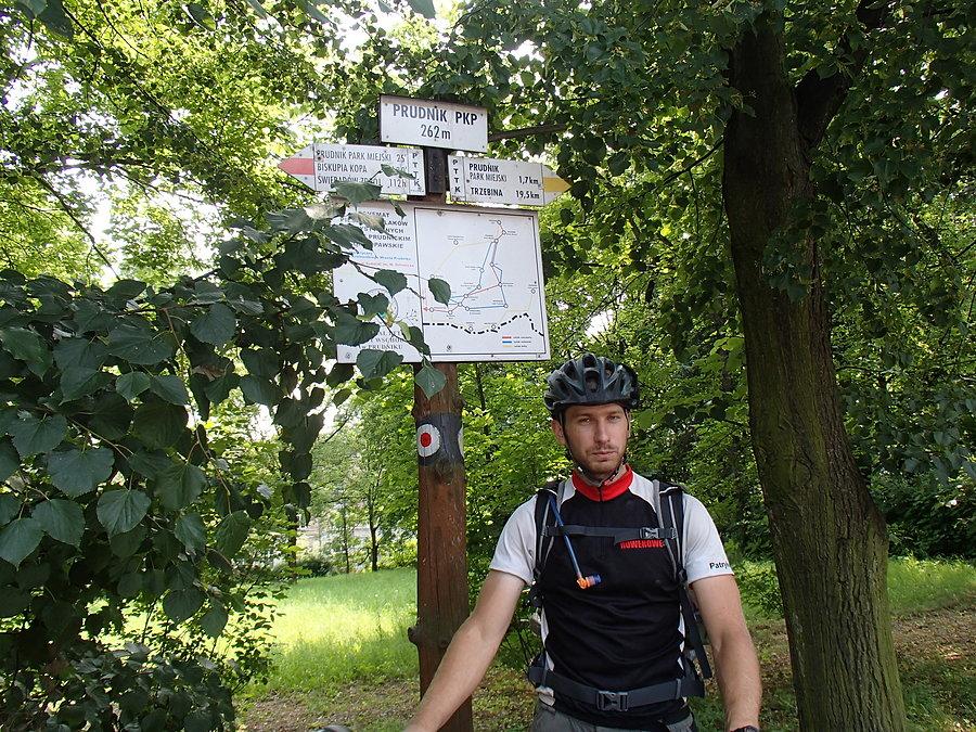 Koniec Głównego Szlaku Sudeckiego w Prudniku