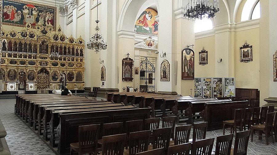 Wnętrze archikatedry bizantyjsko ukraińską św. Jana Chrziciela