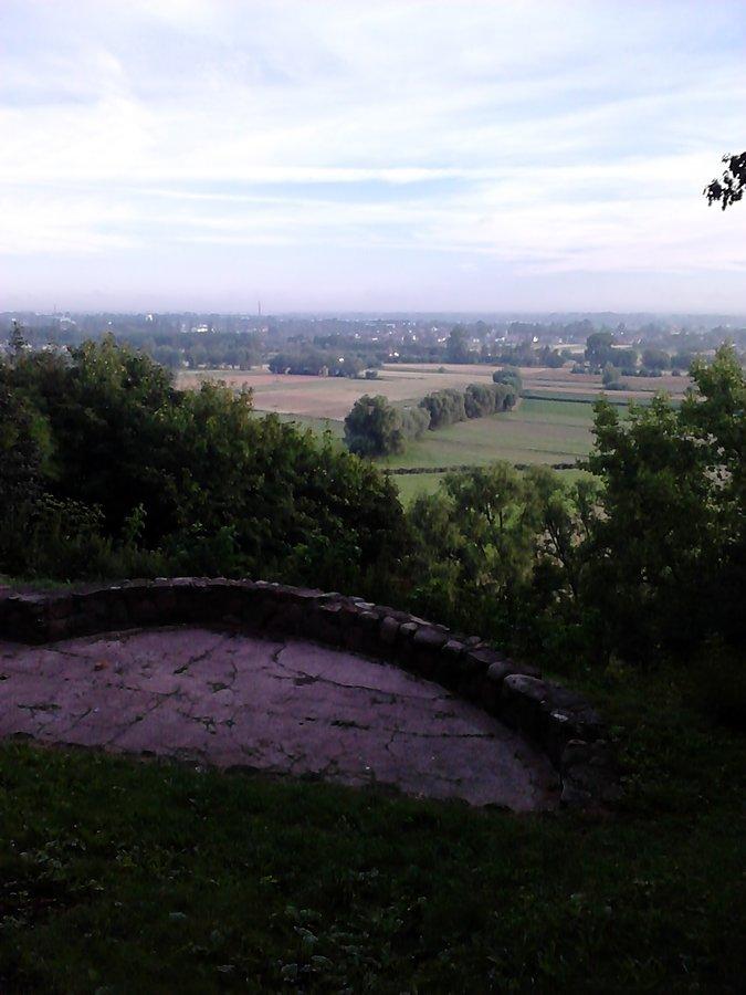 Widok ze skarpy na okolice Ciechocinka